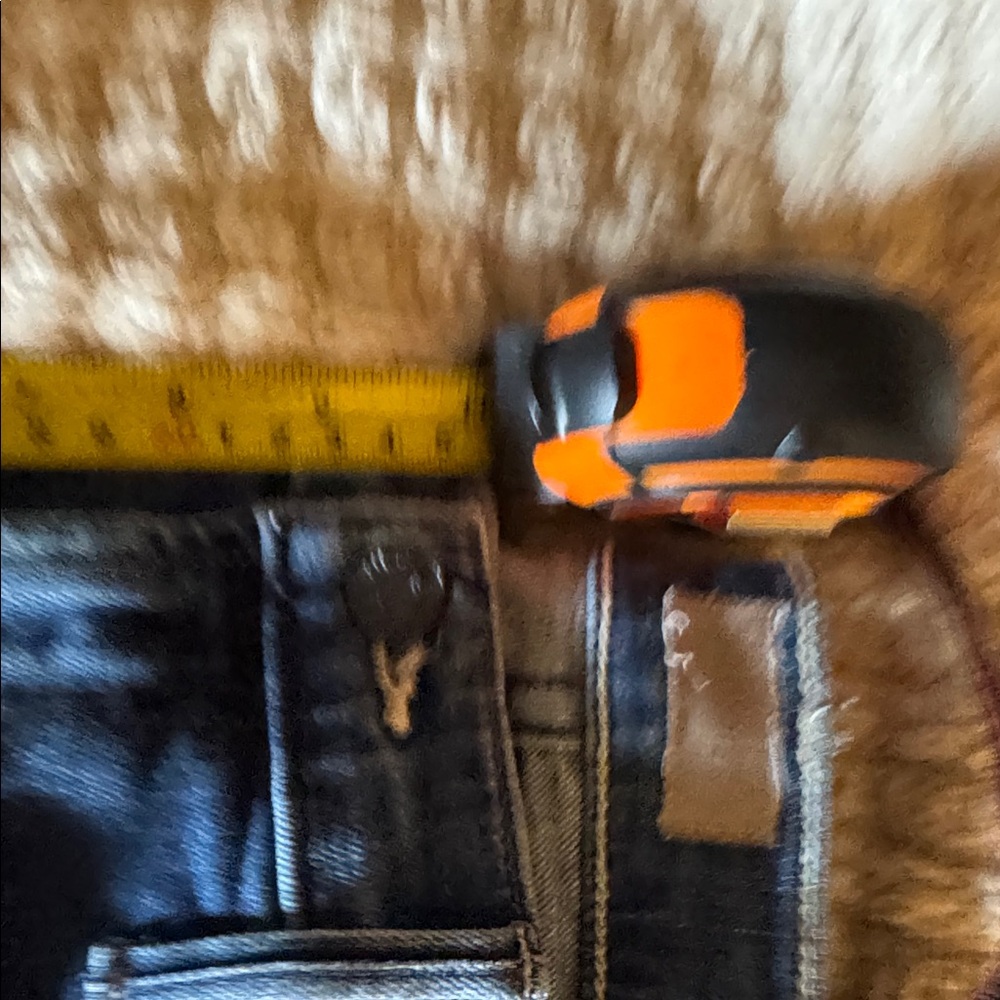 MOTHER Straight Leg Denim Jeans in Medium Blue - Picture 11 of 11